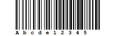 Code 128B ActiveBarcode: Code 128B