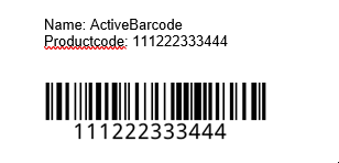 Mail Merge result ActiveBarcode: Mail Merge result