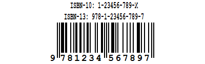 isbn dual codes numbers barcode international order books bookland ean