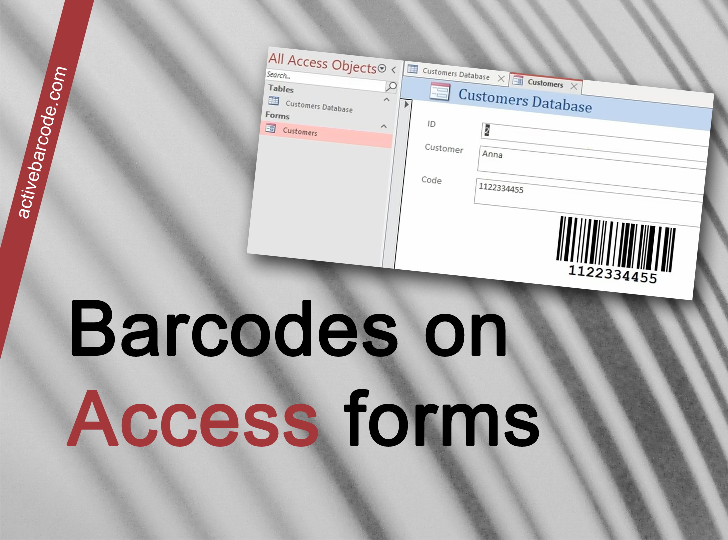ActiveBarcode: How to add barcodes to a form.